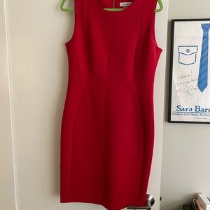 Red Calvin Klein Size 12 Dress